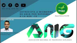 Entrevista a Presidente de ANIG por Boyacá Noticias 95.6 fm