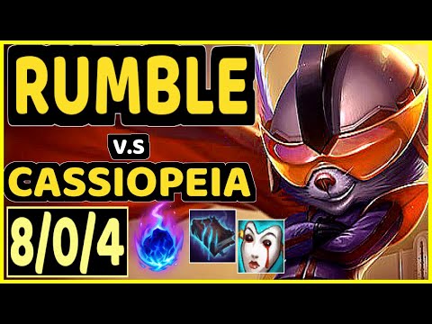 TRUKLAX (RUMBLE) vs CASSIOPEIA - 8/0/4 KDA TOP GAMEPLAY - EUW Ranked GRANDMASTER