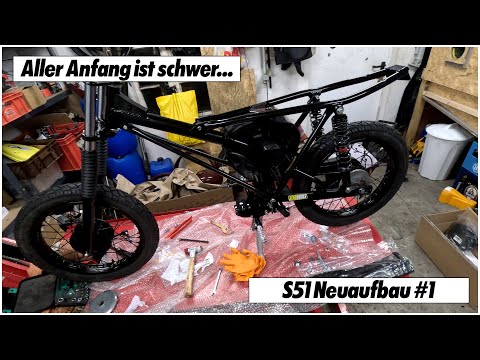 Leben am Limit🤦‍♂️ - Rahmenaufbau und Fahrwerk | S51 Neuaufbau #1