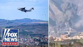 JUST IN: Trump shares video of Iran's biggest bridge 'tumbling town' 