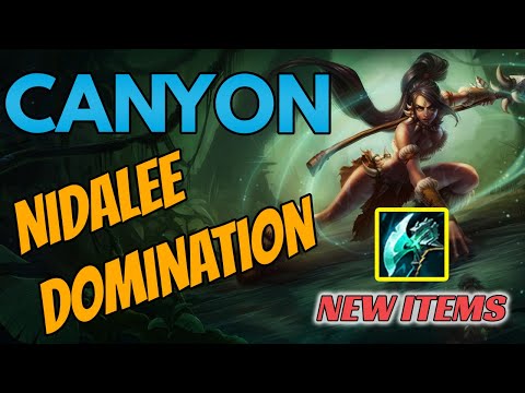 DWG Canyon Plays Nidalee Versus Graves Jungle - Masters/Challenger Gameplay - New Items - Season 11