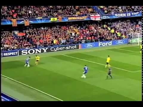 Michael Essien Volley Chelsea vs Barcelona 06 05 2009