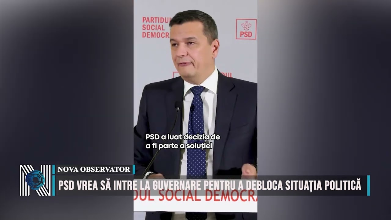 PSD vrea să intre la guvernare pentru a debloca situația politică