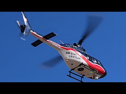Eachine e186 Bell 206 Rc Medevac flight.
