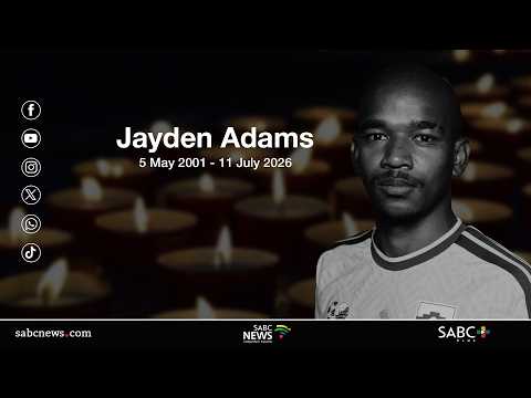 Funeral service for Bafana Bafana and Mamelodi Sundowns midfielder Jayden Adams