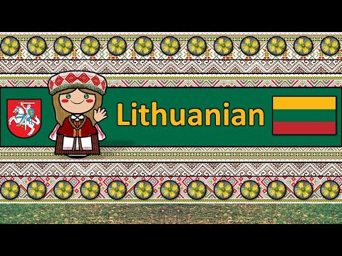 The Sound of the Lithuanian language UDHR Numbers Greetings Words Sample Text