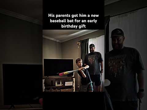 What an wholesome moment #real #family #birthdaygift #baseball