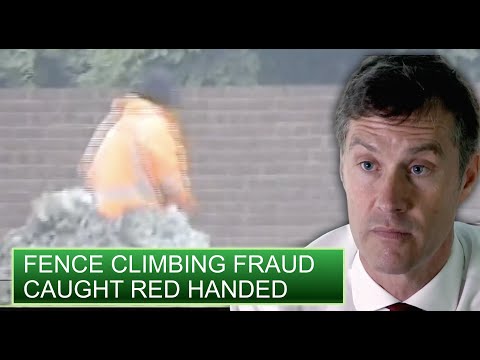 Insurance Fraudster Caught Fence Climbing on Camera | Claimed and Shamed