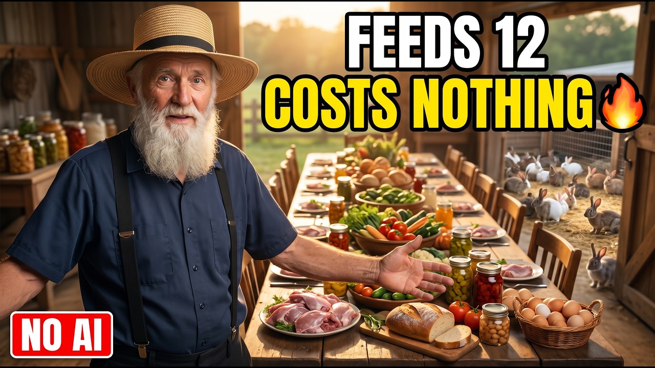 The Amish Rabbit System That Feeds 12 People Year-Round While Costing Nothing to Maintain