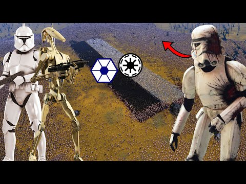 All CLONE WARS Armies Swarmed by ZOMBIES!? - UEBS: Star Wars Mod Battle Simulator