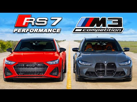Audi RS7 Performance vs BMW M3: ARRANCONES