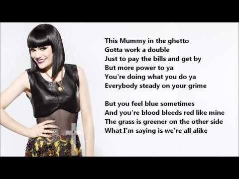 Jessie J - Rainbow /\ Lyrics On A Screen