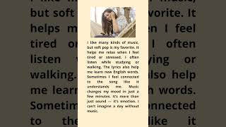 Shadowing Practice: The Music I Love 🎧💖 #english #englishshadowing #shorts