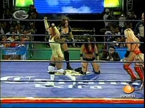 AAA: Fabi Apache, Mari Apache, Cinthia Moreno vs. Rain, Goddess, Jennifer Blake, 2009/10/17