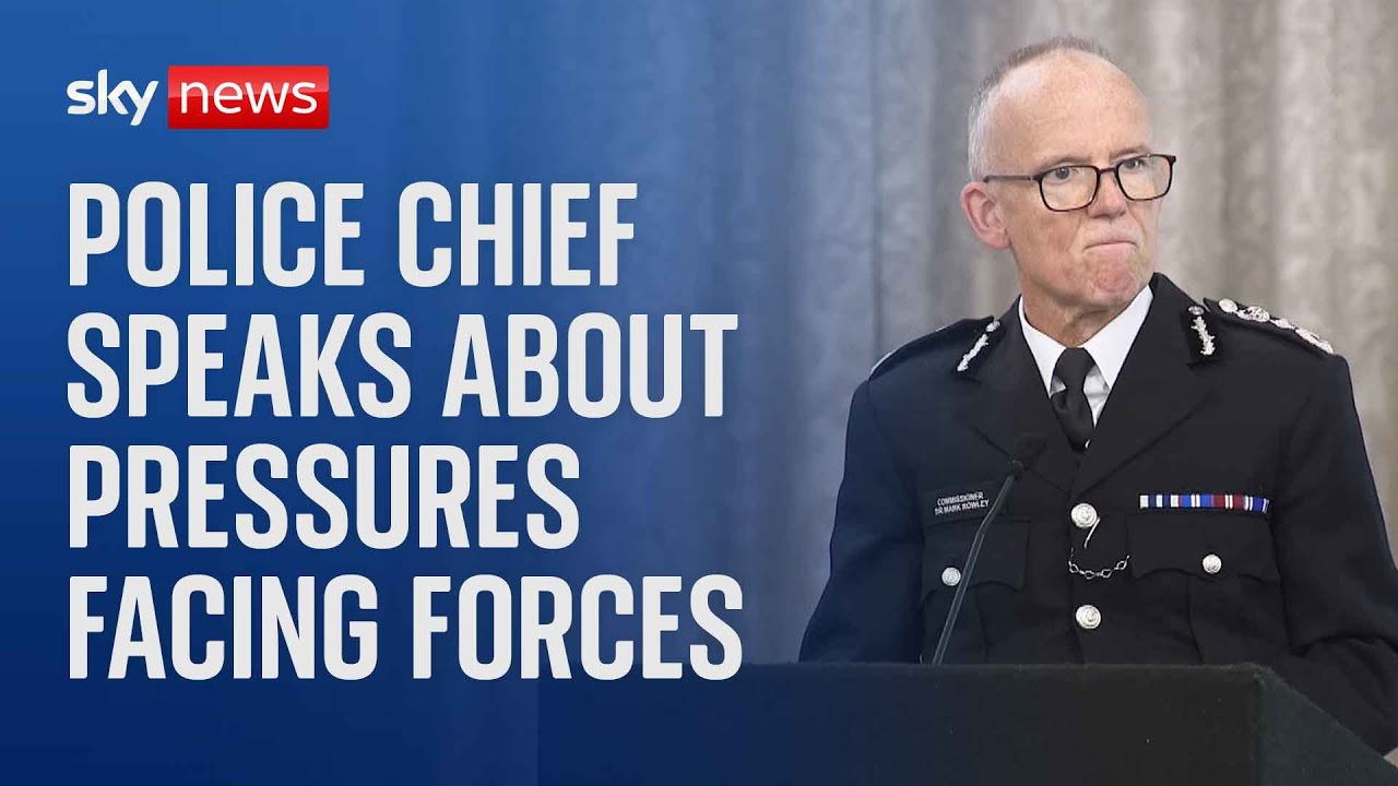 Met Police chief Sir Mark Rowley gives speech on the future of policing in the UK - Watch in full