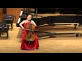 Elena Ariza performs Gigue from Bach's "Cello Suite No. 6 in D Major, BWV 1012"