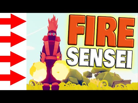 Fire Sensei vs Every Faction - TABS Unit Creator Update Gameplay