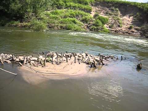 Wisłoka Pod mostem Wola Mielecka.