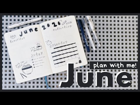 Plan with me! 🥟 June 2020 Bullet Journal