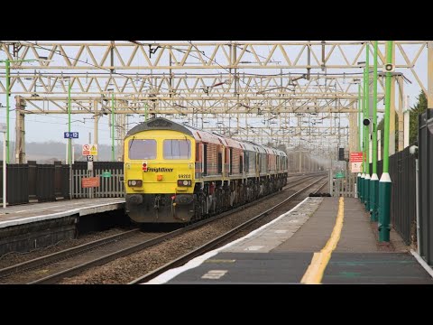 Seven up on 6X59 - Freightliner class 59s go to Crewe! 24.12.22