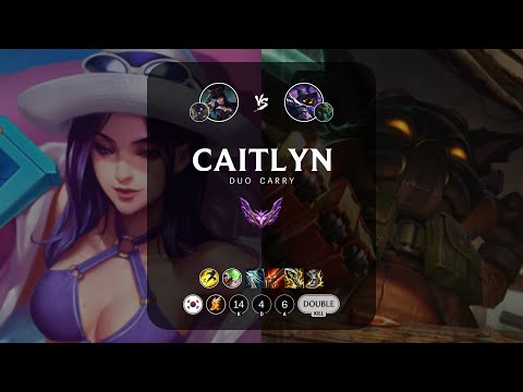 Caitlyn ADC vs Veigar - KR Master Patch 12.23