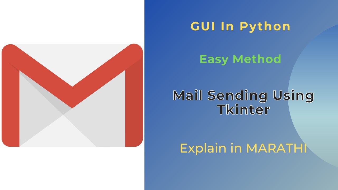 Mail Sending Using Tkinter | Python | Python project for beginners