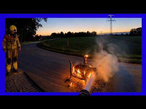 🔥 Stoel midden op de weg in brand… hoe komt die daar?! 🪑🚒