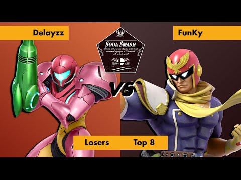 Soda Smash Lite #10 - Losers Top 8 - Delayzz (Samus) vs. FunKy (Captain Falcon)