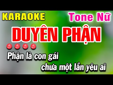 Duyên Phận Karaoke Nhạc Sống Tone Nữ | Beat Huỳnh Lê