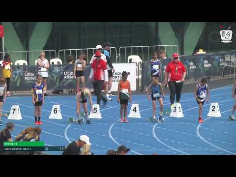 Girls U11 100m Heat 4: 2022-23 State Combined Events Championships - Sunday