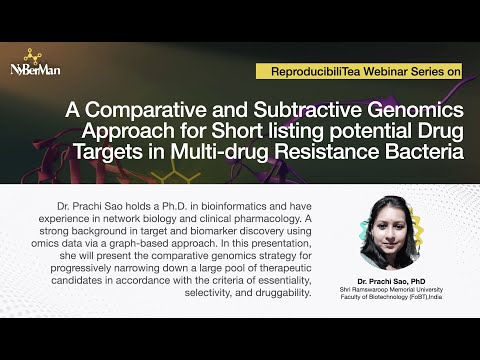 A Comparative and Subtractive #genomics Approach for Shortlisting Potential #Drug targets, Dr.Prachi