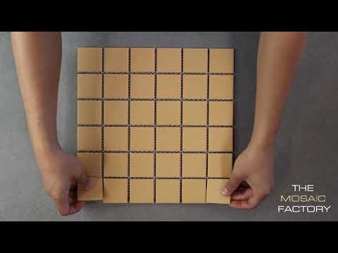 The Mosaic Factory Patterns mozaïektegel 4,8x4,8cm - Tuscany Gold