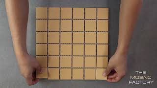 The Mosaic Factory Patterns mozaïektegel 4,8x4,8cm - Tuscany Gold