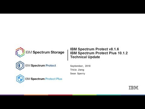 IBM Spectrum Protect 8.1.6 & Protect Plus 10.1.2 Technical Overview - Presentation