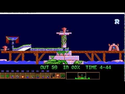 Lemmings custom level: I have a cunning plan PS2 remake (modified version)