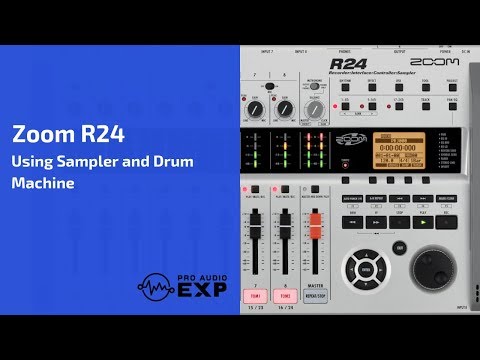 Zoom R24 Using Drum Machine and Recording Sampler Loops