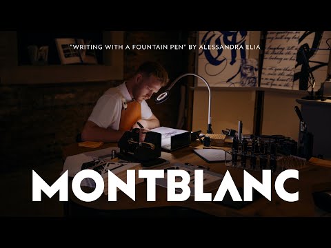 "Writing with a fountain pen is like pouring my soul on paper" I Alessandra Elia I Montblanc