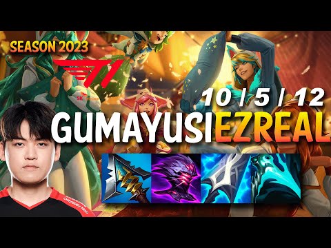 T1 Gumayusi EZREAL vs JINX ADC - KR Ranked