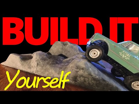How to DIY Build Indoor Obstacles for mini RC Crawler Course on a budget.