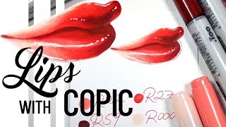 Simple and easy way to color lips with Copic