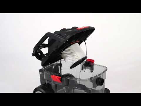 Shop-Vac® Gives this Clearly Different Vac Props for Cleaning Filters
