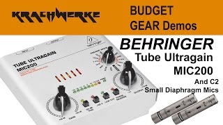 Video thumbnail for Behringer Tube Ultragain MIC200 demo and review by Krach Werke