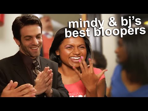 BJ Novak & Mindy Kaling's Best Bloopers from The Office | Comedy Bites