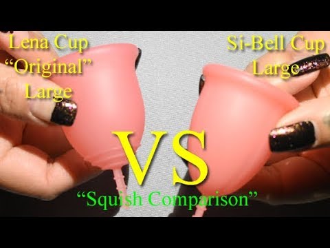 Lena Cup Original vs Si-Bell LG "Squish" - Menstrual Cups