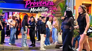 Provenza Medellín Nightlife 🇨🇴  Walking Tour in 4K at Night