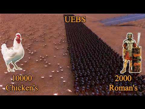 2000 Roman's vs 10000 Chickens' | Ultimate Epic Battle Simulator |