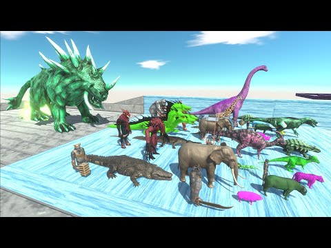 Escape from GIANT ALIEN HELLHOUND - Animal Revolt Battle Simulator