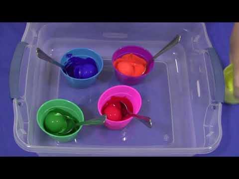 Part of a video titled Golf Ball Painting Art For Preschool and Kindergarten - YouTube