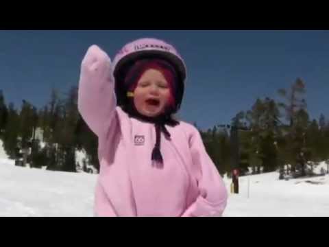 snowboardistka v akci