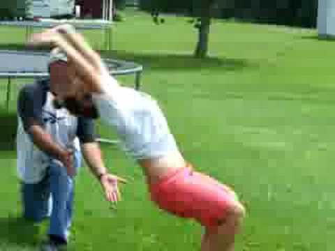 Crabby's round-off flip flop